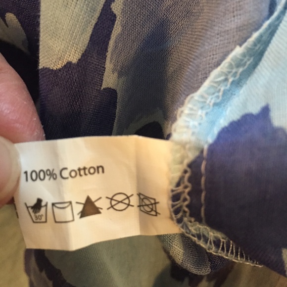 Blue Patterned Swim Coverup - Picture 6 of 6